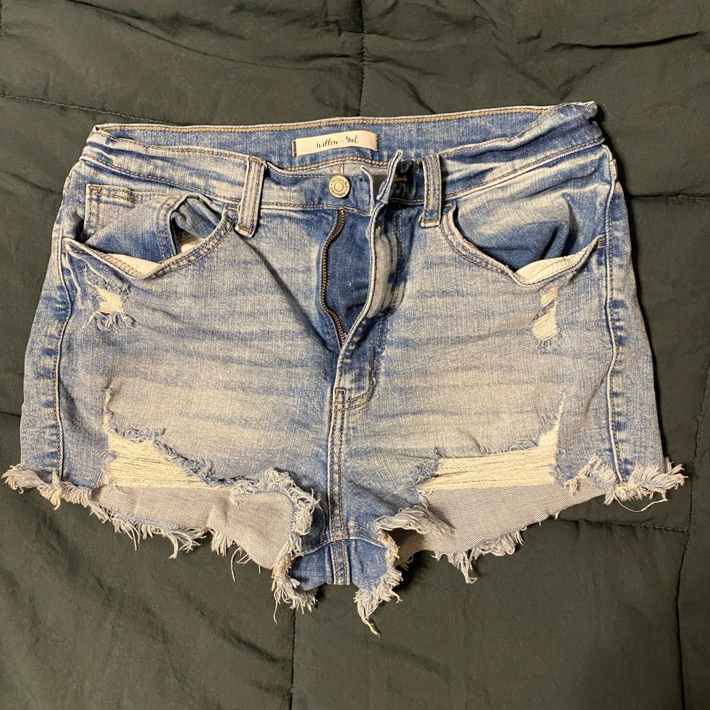 WILLOW & ROOT rise-up shorts size LG